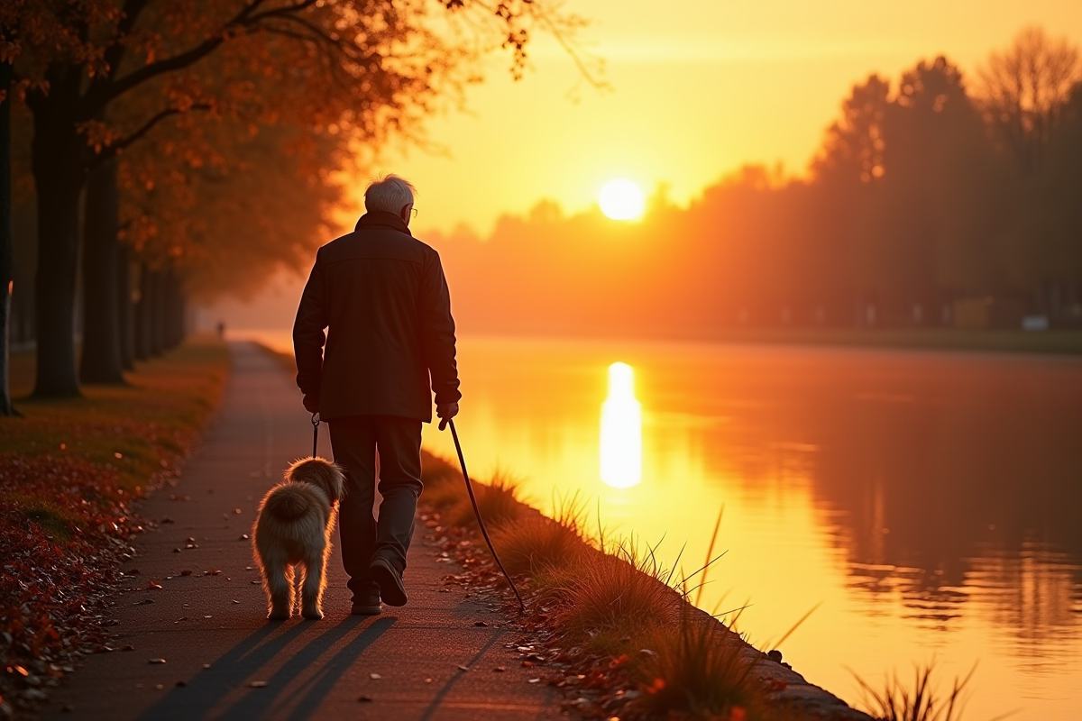 chien promenade