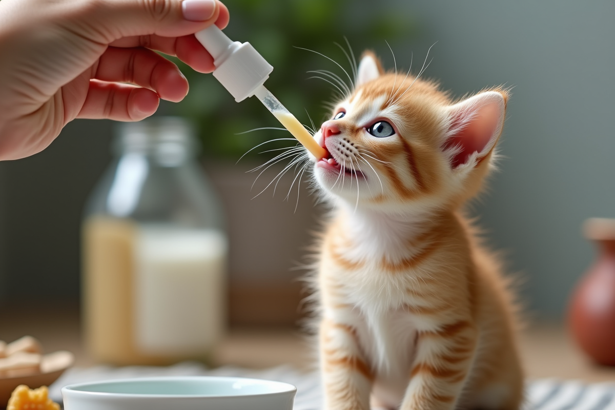 chaton nourriture